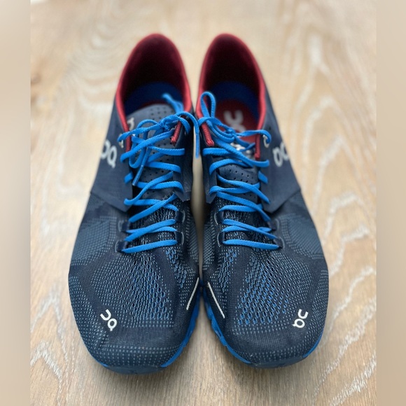 On Cloud, cloud x Running Shoes, blue with red interior. Size M11.5, euc - Picture 9 of 9